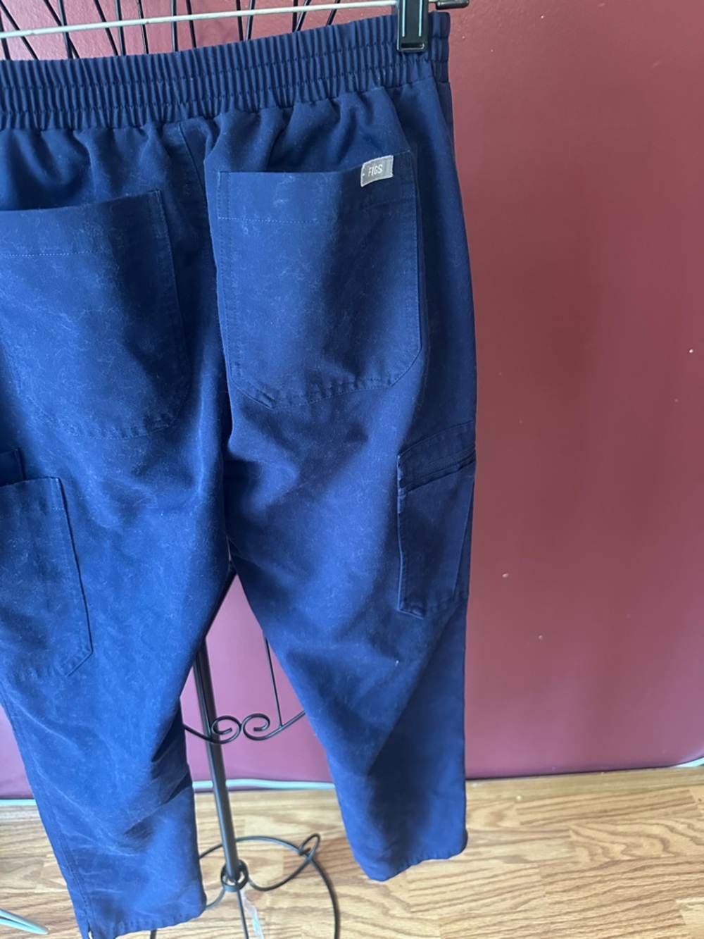 Figs Navy Drawstring Cargo Sweatpants - Picture 13 of 13
